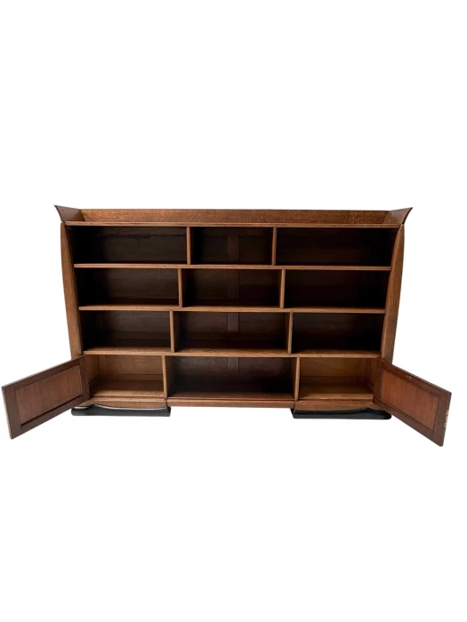 1920s Art Deco Open Bookcase by Paul Bromberg for H. Pander
